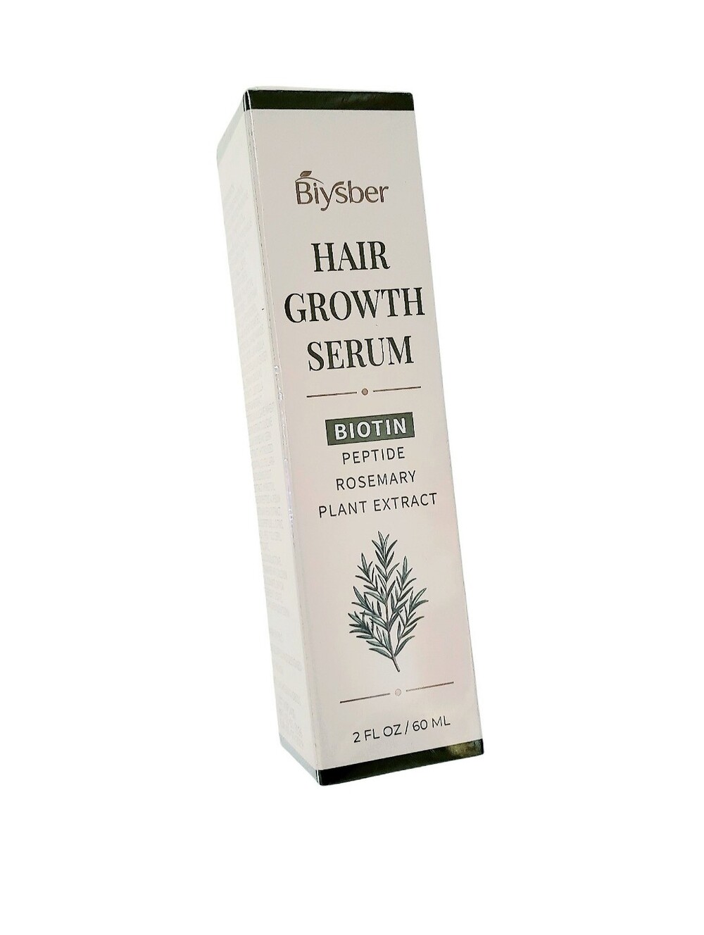 Biysber Hair Growth Serum 2oz Biotin Peptide Rosemary Unisex Scalp Treatment New